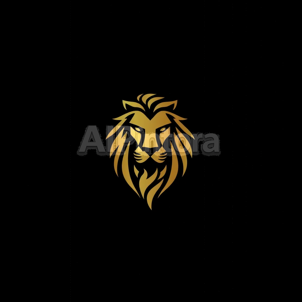 professional modern luxury company logo, vector style, minimal branding, clean background, high quality, professional modern company logo design, vector logo, clean minimal branding, centered composition, simple shapes, high contrast, no mockup, no background scene, no photo, no 3d render, no text unless requested, logo mark for: luxury golden lion logo vector design, black background, modern branding, premium style