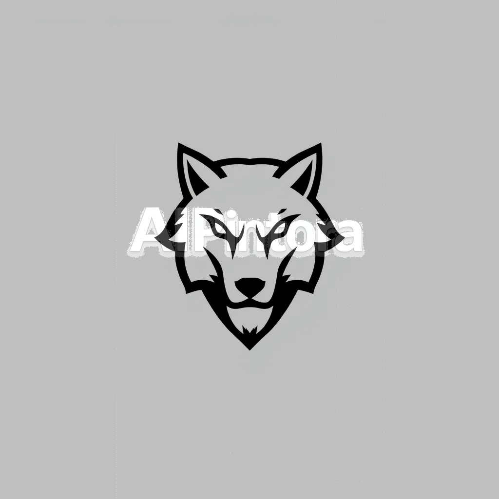 professional modern luxury company logo, vector style, minimal branding, clean background, high quality, professional modern company logo design, vector logo, clean minimal branding, centered composition, simple shapes, high contrast, no mockup, no background scene, no photo, no 3d render, no text unless requested, logo mark for: minimal wolf logo design, white background, clean vector, esports branding