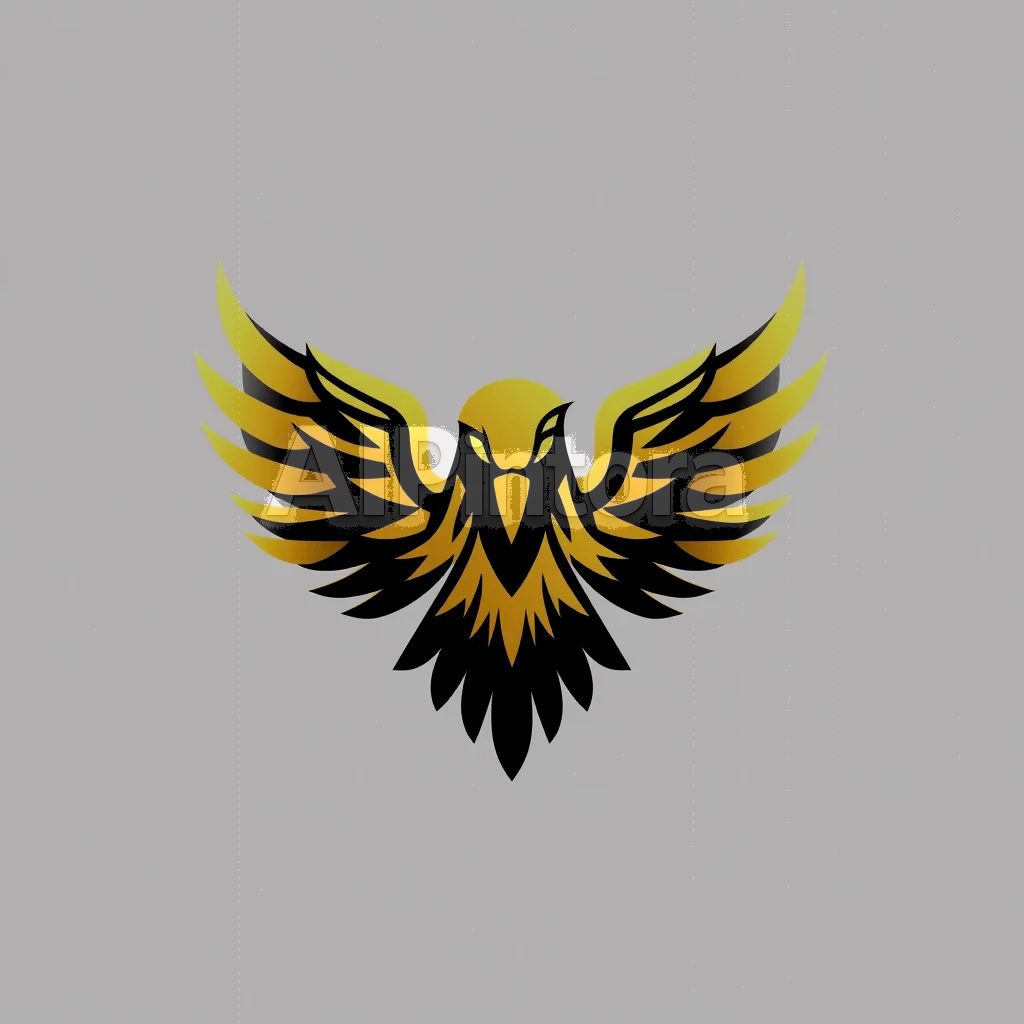 professional modern luxury company logo, vector style, minimal branding, clean background, high quality, professional modern company logo design, vector logo, clean minimal branding, centered composition, simple shapes, high contrast, no mockup, no background scene, no photo, no 3d render, no text unless requested, logo mark for: modern eagle logo, sharp lines, luxury gold and black, professional vector