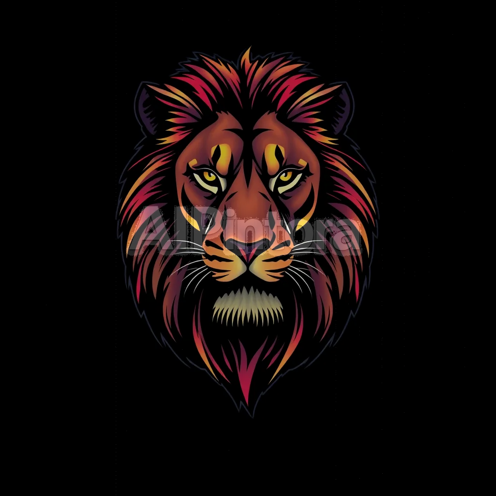 streetwear t-shirt graphic design, printable design, high detail illustration, trendy style, black background, printable t-shirt graphic design, sticker style illustration, isolated design, plain white background, centered object, bold colorful artwork, clean edges, high contrast, no model, no shirt mockup, no background scene, easy background removal, design for: ultra realistic lion wallpaper, cinematic lighting, dark background
