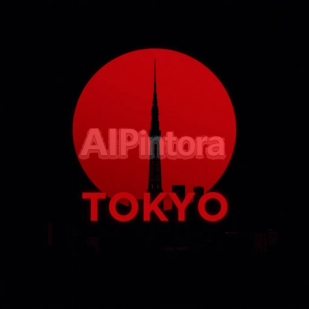 printable t-shirt graphic design of Minimal Japanese streetwear T-shirt design, giant glowing red full moon in the background, dark black silhouette of Tokyo city skyline in front, cinematic contrast, cyberpunk atmosphere, clean vector-style composition, bold aesthetic, centered artwork, deep black background, subtle neon glow, modern urban Japan vibe, premium fashion graphic, high detail, dramatic lighting, no mockup, no model, no extra text except the word “TOKYO”, stylish typography integrated into the skyline, red and black color theme, printable high-quality T-shirt artwork, screen print style, symmetrical composition, ultra sharp edges,
    isolated centered artwork,
    plain white background,
    bold vector illustration,
    streetwear style,
    high contrast colors,
    clean sharp edges,
    no model,
    no shirt mockup,
    no room background,
    no realistic photo,
    no shadows on background,
    no extra objects,
    easy background removal,
    print ready design,
    professional merch artwork