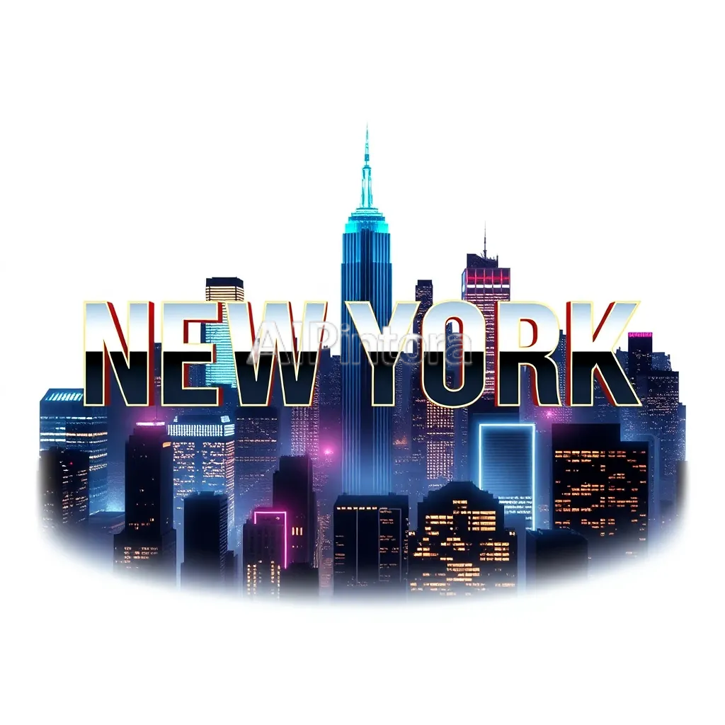 printable t-shirt graphic design of Futuristic New York streetwear graphic artwork, glowing NYC skyline at night, oversized metallic NEW YORK typography, luxury urban fashion aesthetic, cinematic neon atmosphere, black silver and electric blue color palette, bold composition, ultra detailed streetwear illustration, centered printable t-shirt design, premium Gen Z fashion brand style,
    isolated centered artwork,
    plain white background,
    bold vector illustration,
    streetwear style,
    high contrast colors,
    clean sharp edges,
    no model,
    no shirt mockup,
    no room background,
    no realistic photo,
    no shadows on background,
    no extra objects,
    easy background removal,
    print ready design,
    professional merch artwork