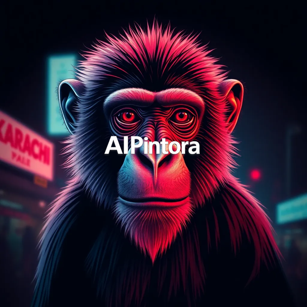premium streetwear t-shirt graphic artwork of Premium printable t-shirt artwork of monkey, inspired by Karachi, neon cinematic atmosphere, moody premium lighting, chrome silver and crimson color palette, bold centered composition, clean balanced layout, luxury urban fashion aesthetic, ultra detailed illustration, sharp edges, printable t-shirt design, modern Gen Z fashion brand style, no model, no shirt mockup, no product photo, no messy background, HD 4K,
    centered balanced composition,
    isolated printable artwork,
    dark clean background,
    luxury urban fashion aesthetic,
    bold high contrast colors,
    ultra detailed illustration,
    sharp clean edges,
    modern Gen Z fashion style,
    cinematic lighting,
    premium streetwear graphic,
    printable t-shirt artwork,
    no model,
    no shirt mockup,
    no product photo,
    no messy background,
    no random objects,
    HD 4K