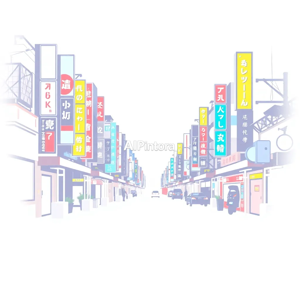 premium professional vector logo design of Tokyo rainy neon street,
        clean white background,
        centered logo mark,
        minimal strong shapes,
        luxury brand identity,
        high contrast,
        sharp clean edges,
        no mockup,
        no photo,
        no 3d render,
        no background scene,
        no extra objects,
        ultra detailed, sharp clean edges, HD 4K, premium artwork, centered balanced composition