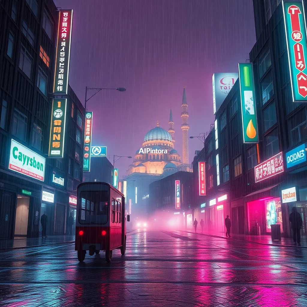 masterpiece cinematic wallpaper artwork of abandoned cyberpunk Istanbul during neon rain,
    epic movie scene composition,
    ultra realistic atmospheric depth,
    dramatic volumetric lighting,
    immersive environment design,
    breathtaking scale and perspective,
    vibrant cinematic color grading,
    realistic reflections and shadows,
    fog and particle effects,
    ultra detailed textures,
    futuristic fantasy atmosphere,
    sharp focus,
    visually stunning digital art,
    trending wallpaper aesthetic,
    award winning environment artwork,
    ultra HD 8K wallpaper,
    no text,
    no watermark