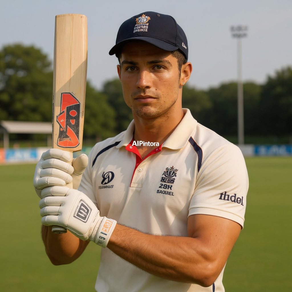 preserve exact face identity from the reference image, keep the same person, keep the same facial structure, same eyes, same nose, same lips, same skin tone, same face shape, do not change identity, do not turn into another person, do not beautify into a different face, transform the same person into a professional cricket player wearing full cricket uniform, cricket stadium background, bat in hand, sports action pose, realistic cinematic sports photography, high quality realistic transformation, natural body proportions, realistic hands, detailed environment, professional cinematic lighting, sharp focus, face consistency, realistic skin texture, Create a high quality transformation using the selected preset
