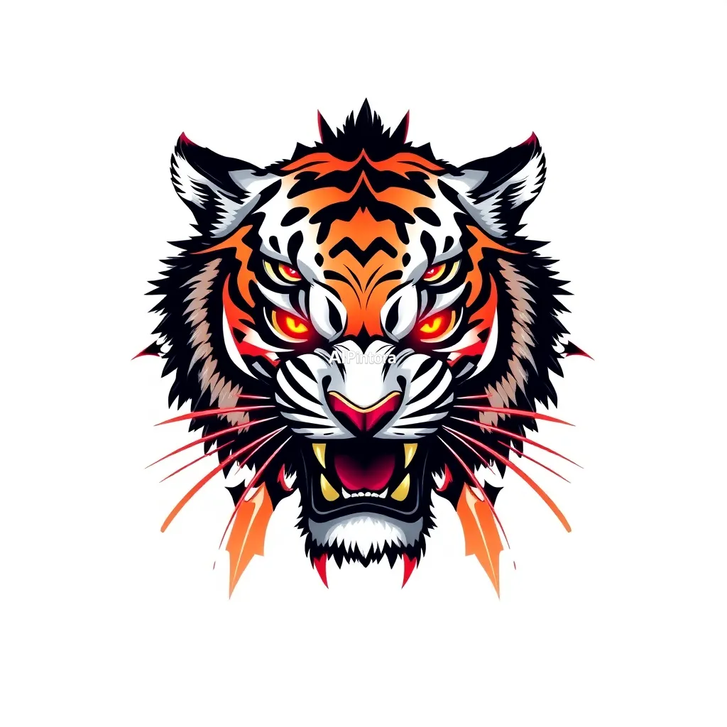 premium printable t-shirt graphic design of fierce cyberpunk tiger king, premium streetwear artwork...,
    isolated centered artwork,
    plain white background,
    bold high contrast illustration,
    clean sharp edges,
    print-ready apparel design,
    streetwear graphic style,
    commercial merch artwork,
    balanced composition,
    easy background removal,
    no model,
    no shirt mockup,
    no product photo,
    no room background,
    no messy background,
    no shadows on background,
    no extra random objects, 
    masterpiece,
    best quality,
    ultra detailed,
    sharp focus,
    cinematic lighting,
    professional color grading,
    highly detailed textures,
    clean composition,
    premium visual quality,
    award winning artwork,
    8k