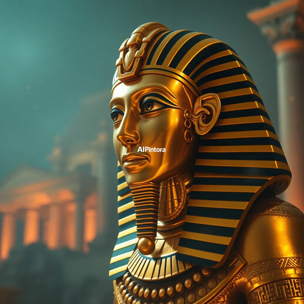 cinematic ultra detailed wallpaper of ancient Egyptian pharaoh king, gold jewelry, temple background, epic cinematic scene, masterpiece artwork,
    epic wide composition,
    immersive environment,
    dramatic cinematic lighting,
    atmospheric depth,
    volumetric fog,
    particles,
    realistic shadows,
    vibrant color grading,
    movie scene aesthetic,
    beautiful background,
    desktop and mobile wallpaper quality,
    no text,
    no watermark, 
    masterpiece,
    best quality,
    ultra detailed,
    sharp focus,
    cinematic lighting,
    professional color grading,
    highly detailed textures,
    clean composition,
    premium visual quality,
    award winning artwork,
    8k