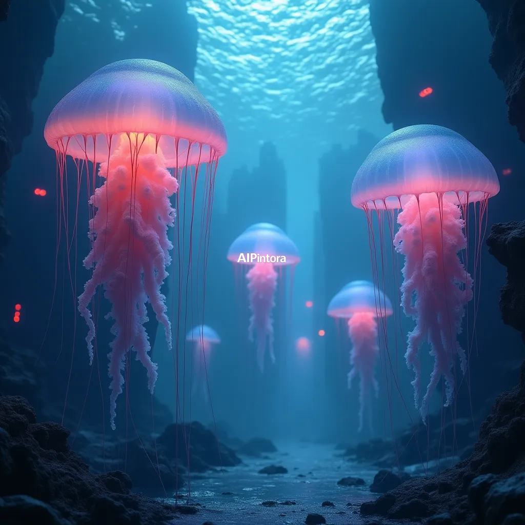 cinematic ultra detailed wallpaper of giant jellyfish illuminating a futuristic underwater city, sci fi marine environment, ultra detailed artwork,
    immersive environment, epic wide composition, strong depth, atmospheric perspective,
    dramatic cinematic lighting, volumetric fog, particles, realistic shadows,
    vibrant professional color grading, beautiful background scene,
    desktop and mobile wallpaper quality, wallpaper engine style,
    no text, no watermark, no logo, masterpiece, best quality, ultra detailed, sharp focus, cinematic lighting, volumetric lighting, depth of field, global illumination, professional color grading, hyper detailed textures, clean composition, premium visual quality, award winning artwork, 8k
