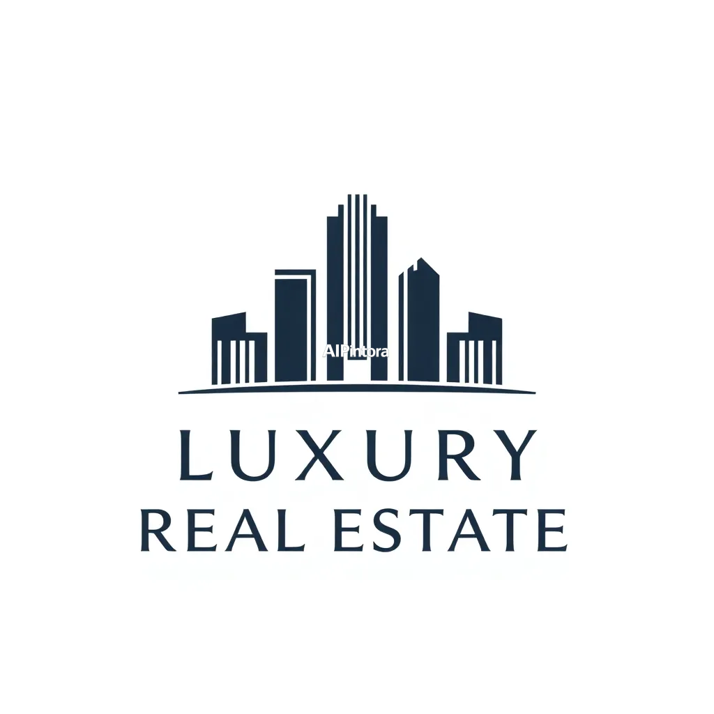professional modern vector logo design for luxury real estate logo with modern building icon,
    clean brand mark, memorable icon system, negative space concept,
    perfect symmetry, balanced spacing, luxury visual identity,
    dribbble featured logo quality, behance featured branding style,
    flat vector artwork, crisp edges, commercial ready logo,
    centered composition on clean white background,
    no mockup, no 3D render, no realistic photo, no background scene,
    no shadows, no texture, no extra objects, logo only, masterpiece, best quality, ultra detailed, sharp focus, cinematic lighting, volumetric lighting, depth of field, global illumination, professional color grading, hyper detailed textures, clean composition, premium visual quality, award winning artwork, 8k