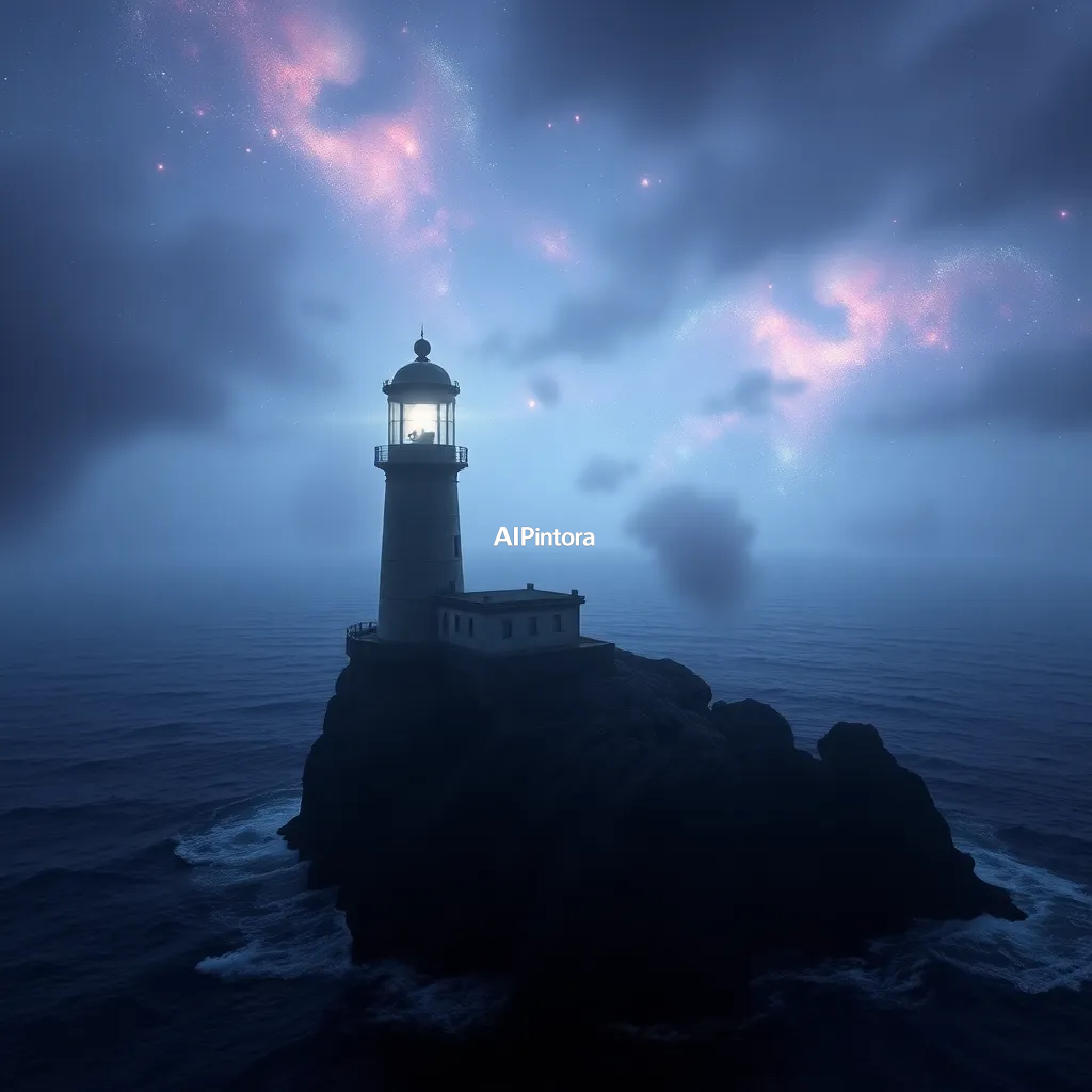 cinematic ultra detailed wallpaper of a lighthouse projecting galaxies instead of light across the ocean,
    immersive environment, epic wide composition, strong depth, atmospheric perspective,
    dramatic cinematic lighting, volumetric fog, particles, realistic shadows,
    vibrant professional color grading, beautiful background scene,
    desktop and mobile wallpaper quality, wallpaper engine style,
    no text, no watermark, no logo, masterpiece, best quality, ultra detailed, sharp focus, cinematic lighting, volumetric lighting, depth of field, global illumination, professional color grading, hyper detailed textures, clean composition, premium visual quality, award winning artwork, 8k
