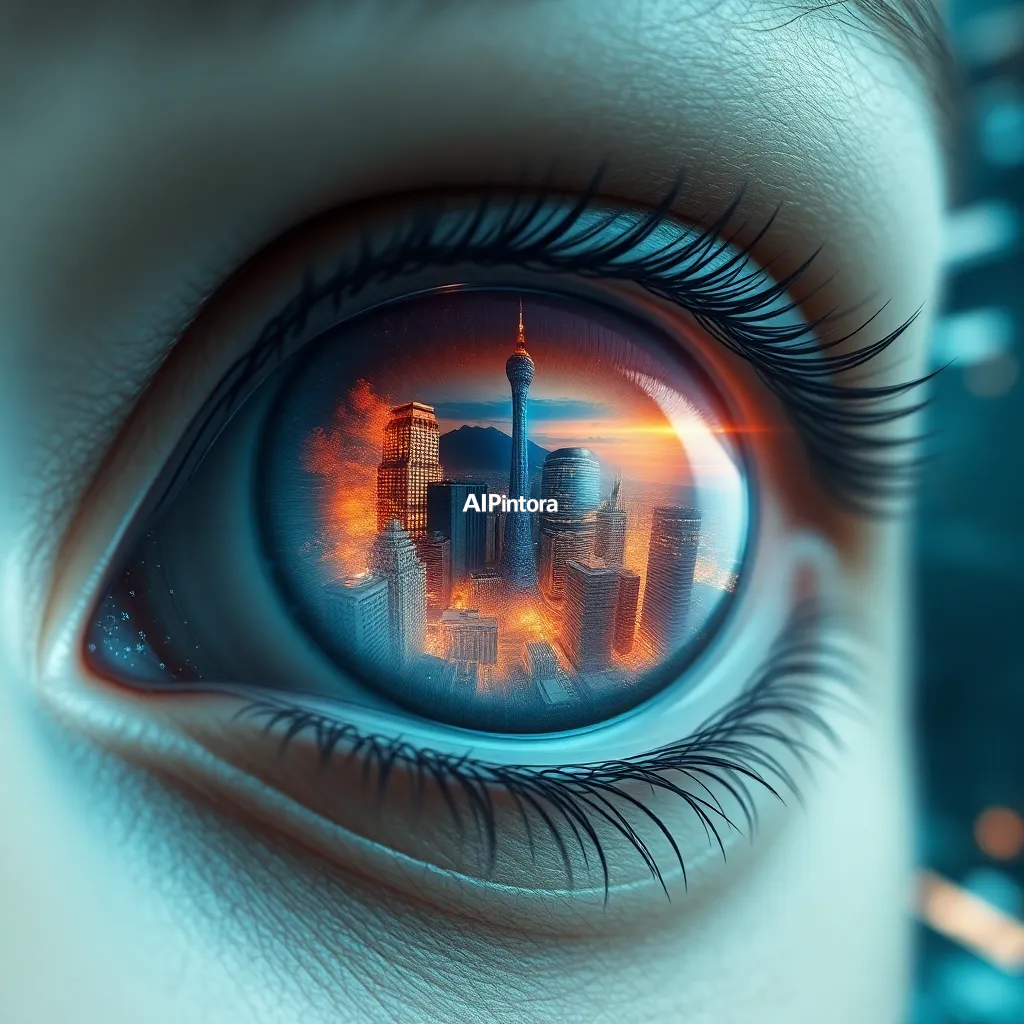 masterpiece surreal concept artwork of human eye containing a complete futuristic metropolis,
    eye catching visual idea, creative object fusion, impossible design concept,
    cinematic storytelling, strong focal subject, beautiful environment,
    dramatic lighting, rich atmosphere, premium digital painting,
    viral social media artwork, highly clickable composition, masterpiece, best quality, ultra detailed, sharp focus, cinematic lighting, volumetric lighting, depth of field, global illumination, professional color grading, hyper detailed textures, clean composition, premium visual quality, award winning artwork, 8k