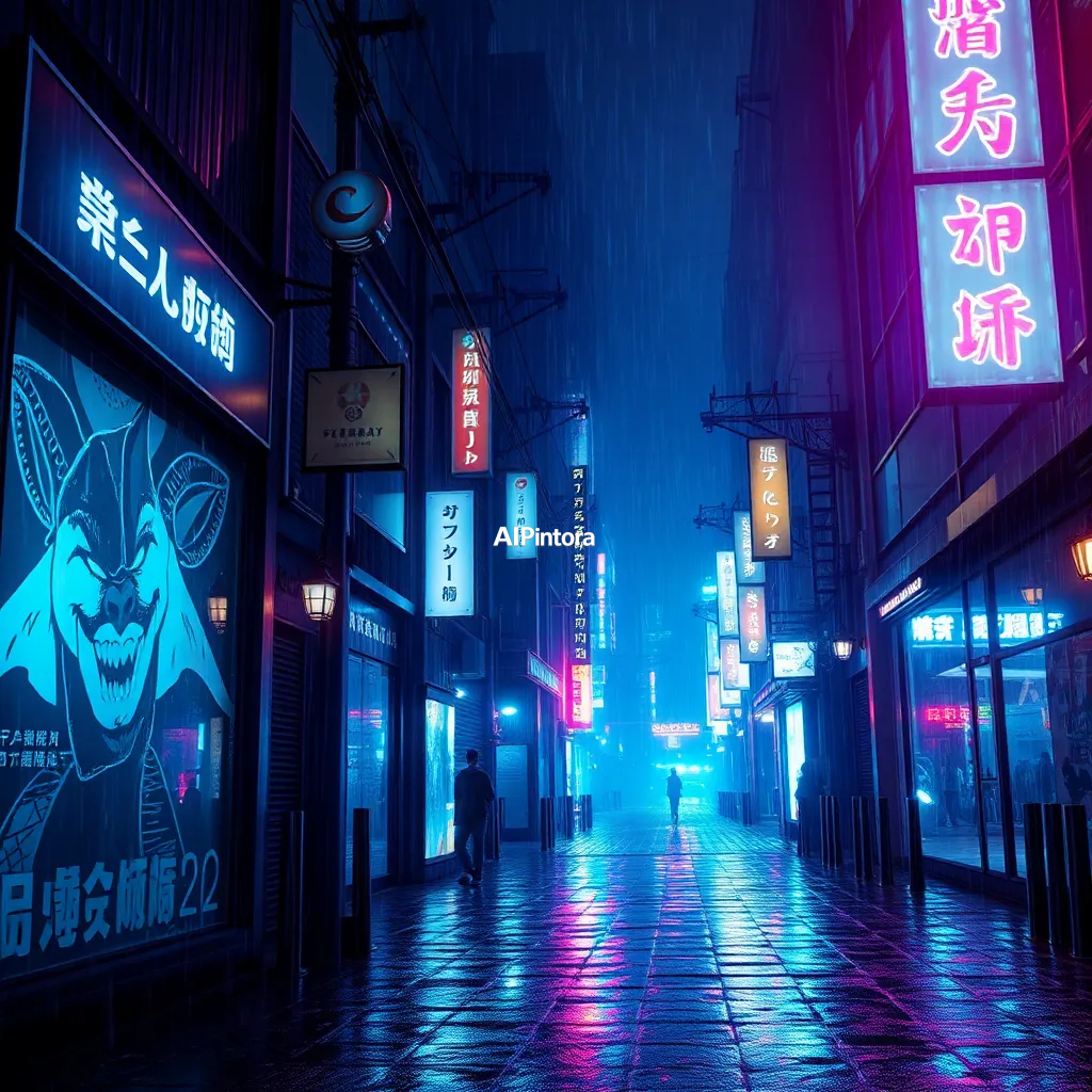 cinematic ultra detailed wallpaper of rain soaked cyberpunk alley wallpaper with holographic advertisements,
    immersive environment, epic wide composition, strong depth, atmospheric perspective,
    dramatic cinematic lighting, volumetric fog, particles, realistic shadows,
    vibrant professional color grading, beautiful background scene,
    desktop and mobile wallpaper quality, wallpaper engine style,
    no text, no watermark, no logo, masterpiece, best quality, ultra detailed, sharp focus, cinematic lighting, volumetric lighting, depth of field, global illumination, professional color grading, hyper detailed textures, clean composition, premium visual quality, award winning artwork, 8k