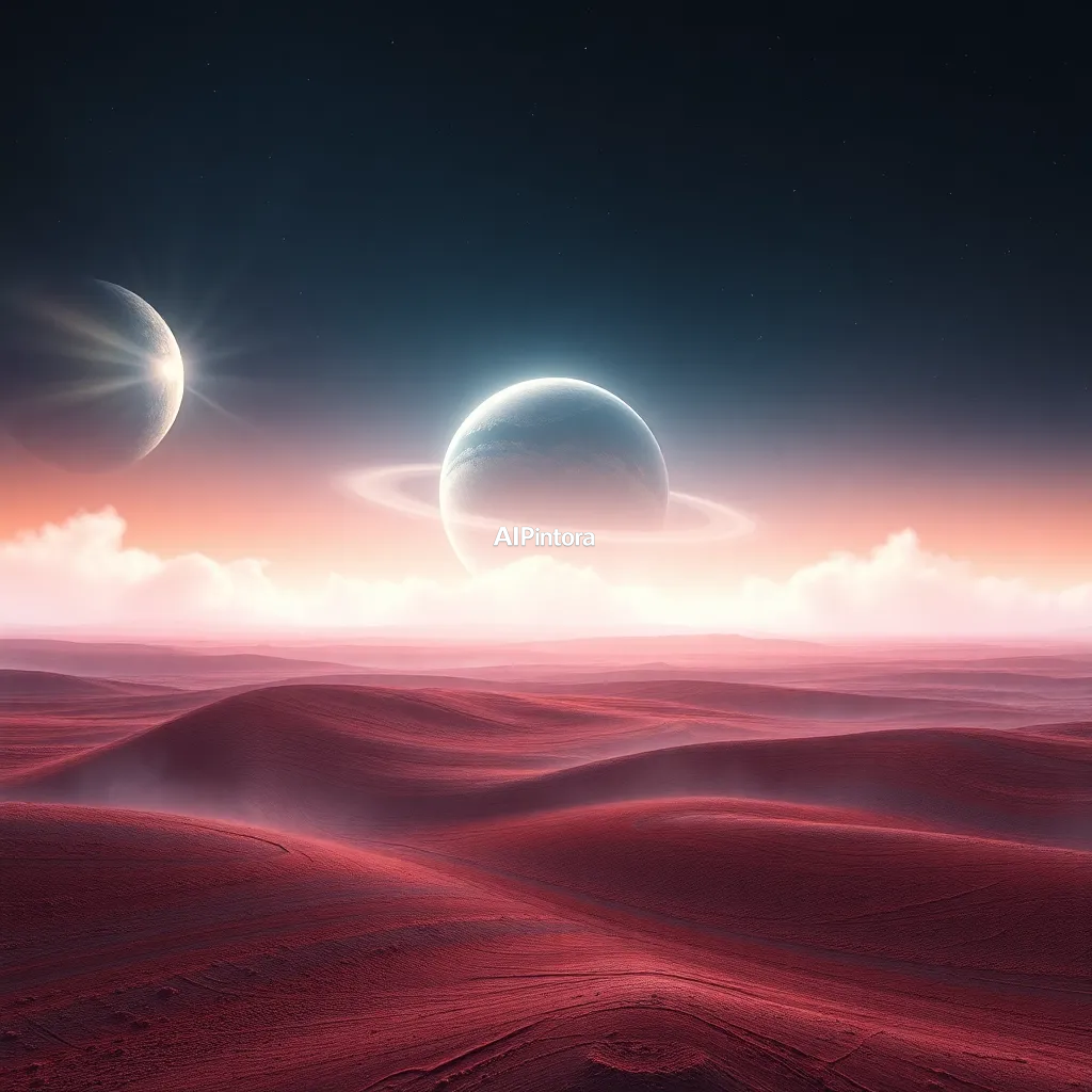 cinematic ultra detailed wallpaper of space wallpaper featuring a ringed planet above a crystal desert,
    immersive environment, epic wide composition, strong depth, atmospheric perspective,
    dramatic cinematic lighting, volumetric fog, particles, realistic shadows,
    vibrant professional color grading, beautiful background scene,
    desktop and mobile wallpaper quality, wallpaper engine style,
    no text, no watermark, no logo, masterpiece, best quality, ultra detailed, sharp focus, cinematic lighting, volumetric lighting, depth of field, global illumination, professional color grading, hyper detailed textures, clean composition, premium visual quality, award winning artwork, 8k