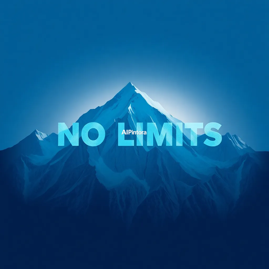 premium printable t-shirt graphic design featuring NO LIMITS typography carved into a giant glacier,
    isolated centered artwork, strong silhouette, bold readable composition,
    streetwear apparel graphic, merch by amazon style, commercial print ready,
    high contrast illustration, clean edges, limited background,
    easy background removal, poster quality apparel artwork,
    no model, no person wearing shirt, no t-shirt mockup, no product photo,
    no room background, no messy background, no random extra objects,
    no shadows on background, masterpiece, best quality, ultra detailed, sharp focus, cinematic lighting, volumetric lighting, depth of field, global illumination, professional color grading, hyper detailed textures, clean composition, premium visual quality, award winning artwork, 8k