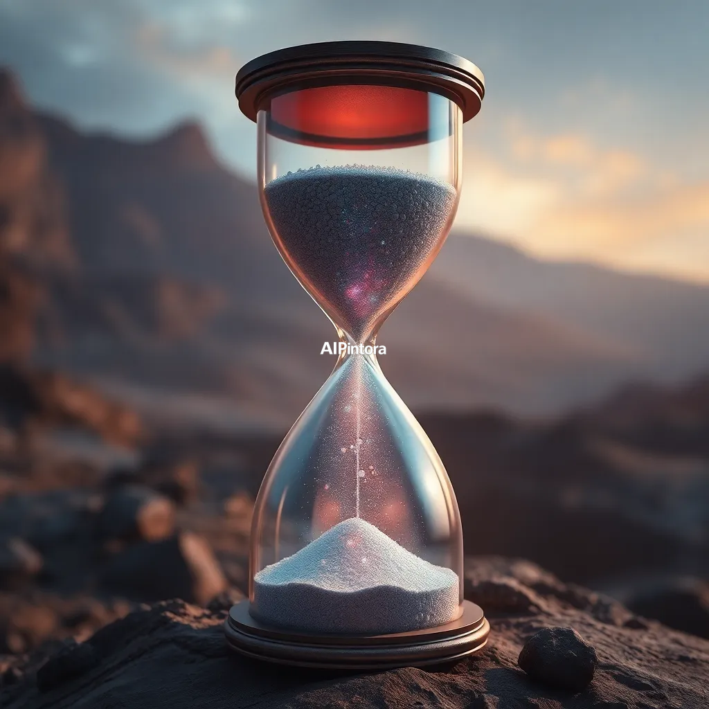 masterpiece surreal concept artwork of a giant hourglass where galaxies replace the sand,
    eye catching visual idea, creative object fusion, impossible design concept,
    cinematic storytelling, strong focal subject, beautiful environment,
    dramatic lighting, rich atmosphere, premium digital painting,
    viral social media artwork, highly clickable composition, masterpiece, best quality, ultra detailed, sharp focus, cinematic lighting, volumetric lighting, depth of field, global illumination, professional color grading, hyper detailed textures, clean composition, premium visual quality, award winning artwork, 8k