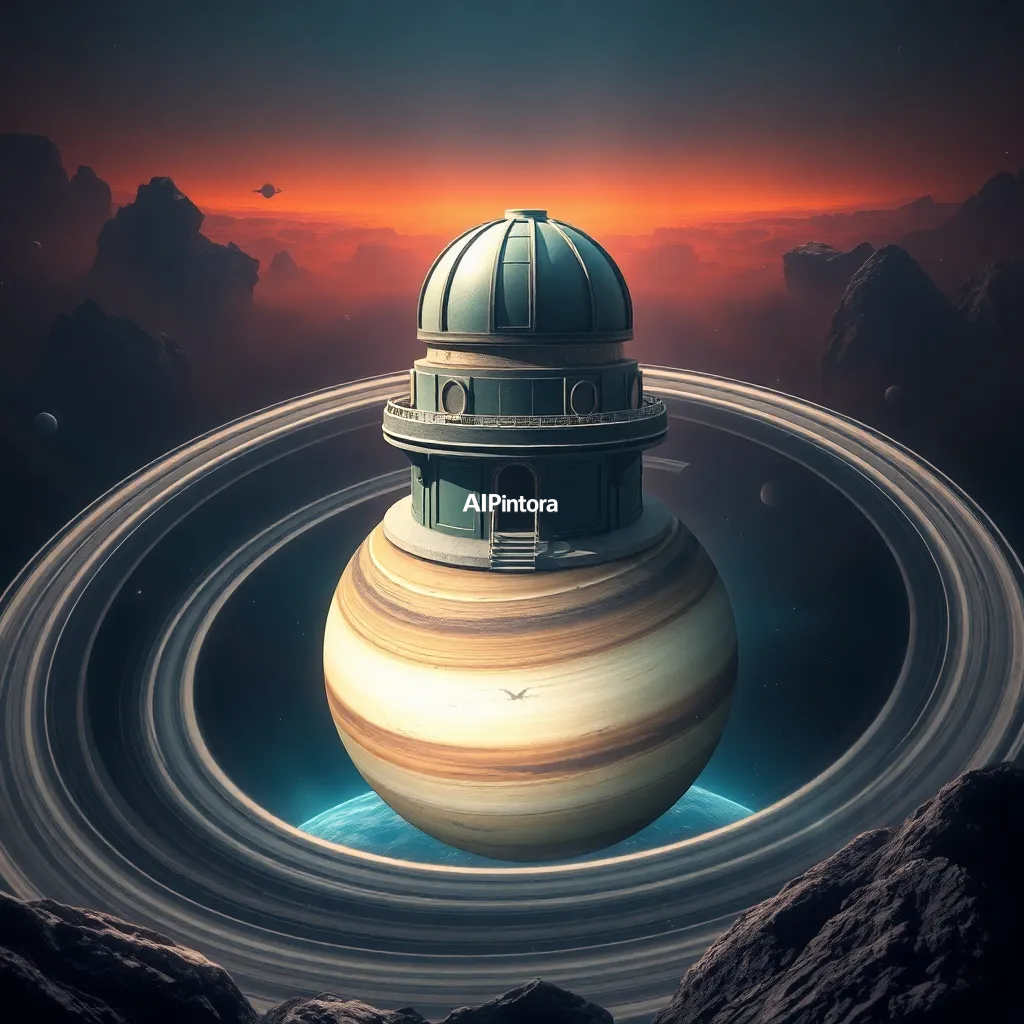 masterpiece surreal concept artwork of a futuristic observatory built on top of Saturn’s rings,
    eye catching visual idea, creative object fusion, impossible design concept,
    cinematic storytelling, strong focal subject, beautiful environment,
    dramatic lighting, rich atmosphere, premium digital painting,
    viral social media artwork, highly clickable composition, masterpiece, best quality, ultra detailed, sharp focus, cinematic lighting, volumetric lighting, depth of field, global illumination, professional color grading, hyper detailed textures, clean composition, premium visual quality, award winning artwork, 8k