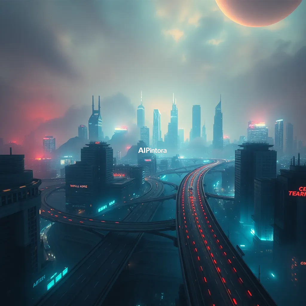 cinematic ultra detailed wallpaper of cyberpunk skyline wallpaper with floating holographic highways,
    immersive environment, epic wide composition, strong depth, atmospheric perspective,
    dramatic cinematic lighting, volumetric fog, particles, realistic shadows,
    vibrant professional color grading, beautiful background scene,
    desktop and mobile wallpaper quality, wallpaper engine style,
    no text, no watermark, no logo, masterpiece, best quality, ultra detailed, sharp focus, cinematic lighting, volumetric lighting, depth of field, global illumination, professional color grading, hyper detailed textures, clean composition, premium visual quality, award winning artwork, 8k
