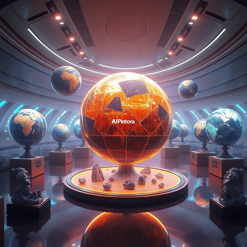 masterpiece surreal concept artwork of a futuristic museum displaying living planets as exhibits,
    eye catching visual idea, creative object fusion, impossible design concept,
    cinematic storytelling, strong focal subject, beautiful environment,
    dramatic lighting, rich atmosphere, premium digital painting,
    viral social media artwork, highly clickable composition, masterpiece, best quality, ultra detailed, sharp focus, cinematic lighting, volumetric lighting, depth of field, global illumination, professional color grading, hyper detailed textures, clean composition, premium visual quality, award winning artwork, 8k