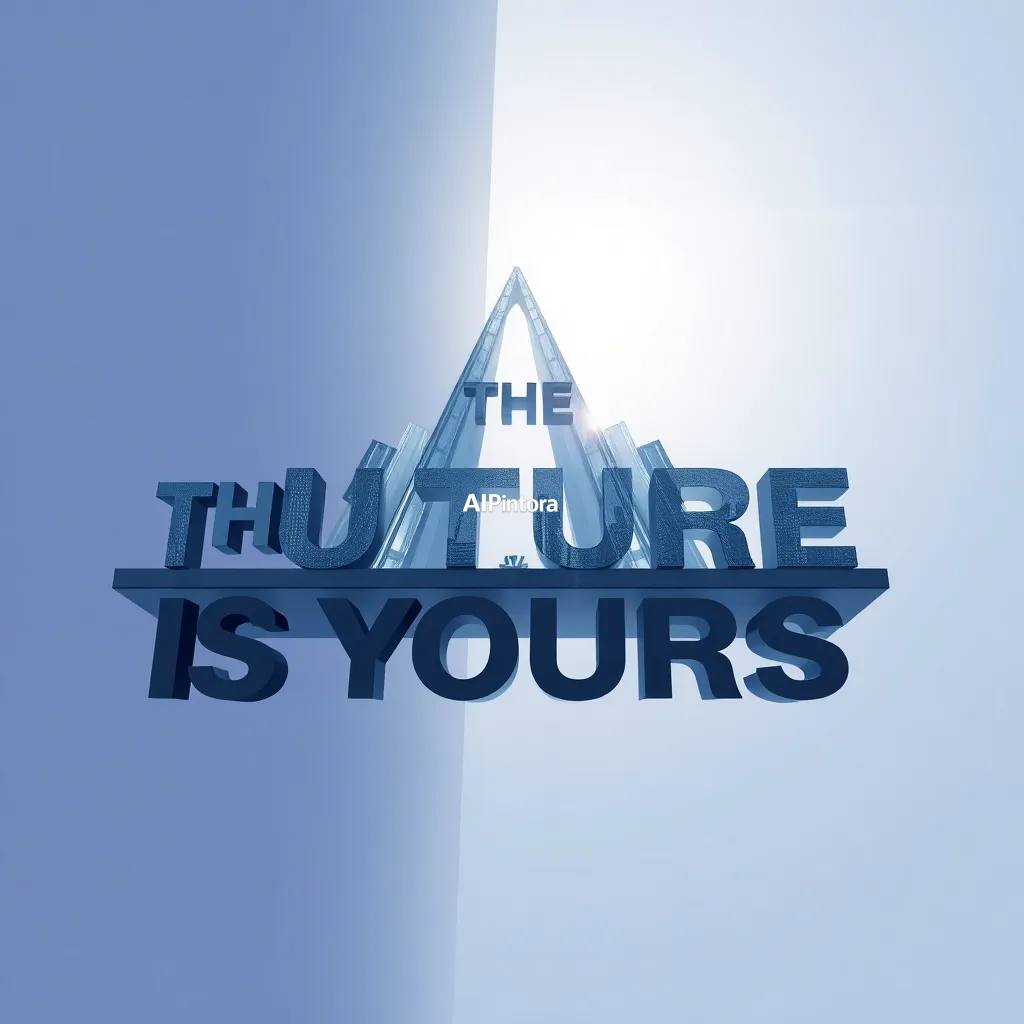 premium printable t-shirt graphic design featuring THE FUTURE IS YOURS typography built from futuristic glass architecture,
    isolated centered artwork, strong silhouette, bold readable composition,
    streetwear apparel graphic, merch by amazon style, commercial print ready,
    high contrast illustration, clean edges, limited background,
    easy background removal, poster quality apparel artwork,
    no model, no person wearing shirt, no t-shirt mockup, no product photo,
    no room background, no messy background, no random extra objects,
    no shadows on background, masterpiece, best quality, ultra detailed, sharp focus, cinematic lighting, volumetric lighting, depth of field, global illumination, professional color grading, hyper detailed textures, clean composition, premium visual quality, award winning artwork, 8k