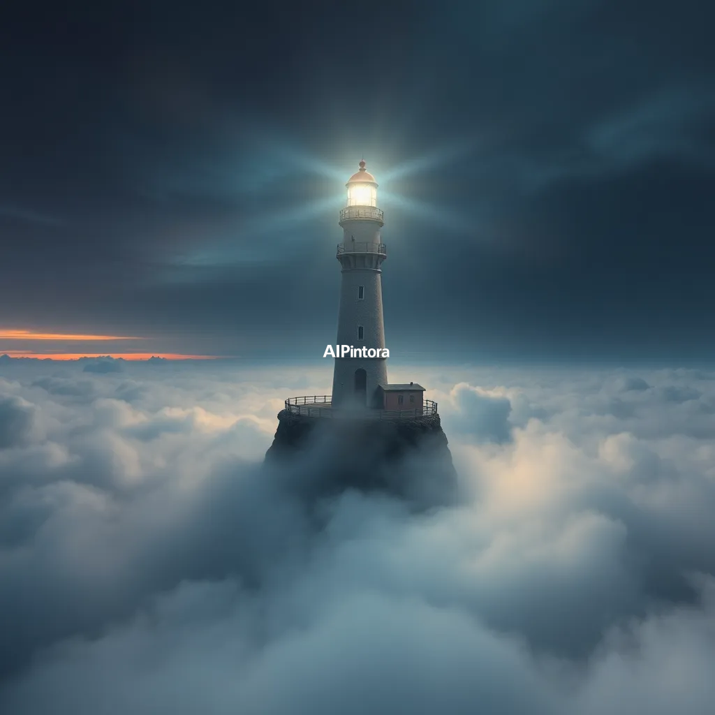 cinematic ultra detailed wallpaper of a floating lighthouse standing on a cloud above the ocean,
    immersive environment, epic wide composition, strong depth, atmospheric perspective,
    dramatic cinematic lighting, volumetric fog, particles, realistic shadows,
    vibrant professional color grading, beautiful background scene,
    desktop and mobile wallpaper quality, wallpaper engine style,
    no text, no watermark, no logo, masterpiece, best quality, ultra detailed, sharp focus, cinematic lighting, volumetric lighting, depth of field, global illumination, professional color grading, hyper detailed textures, clean composition, premium visual quality, award winning artwork, 8k