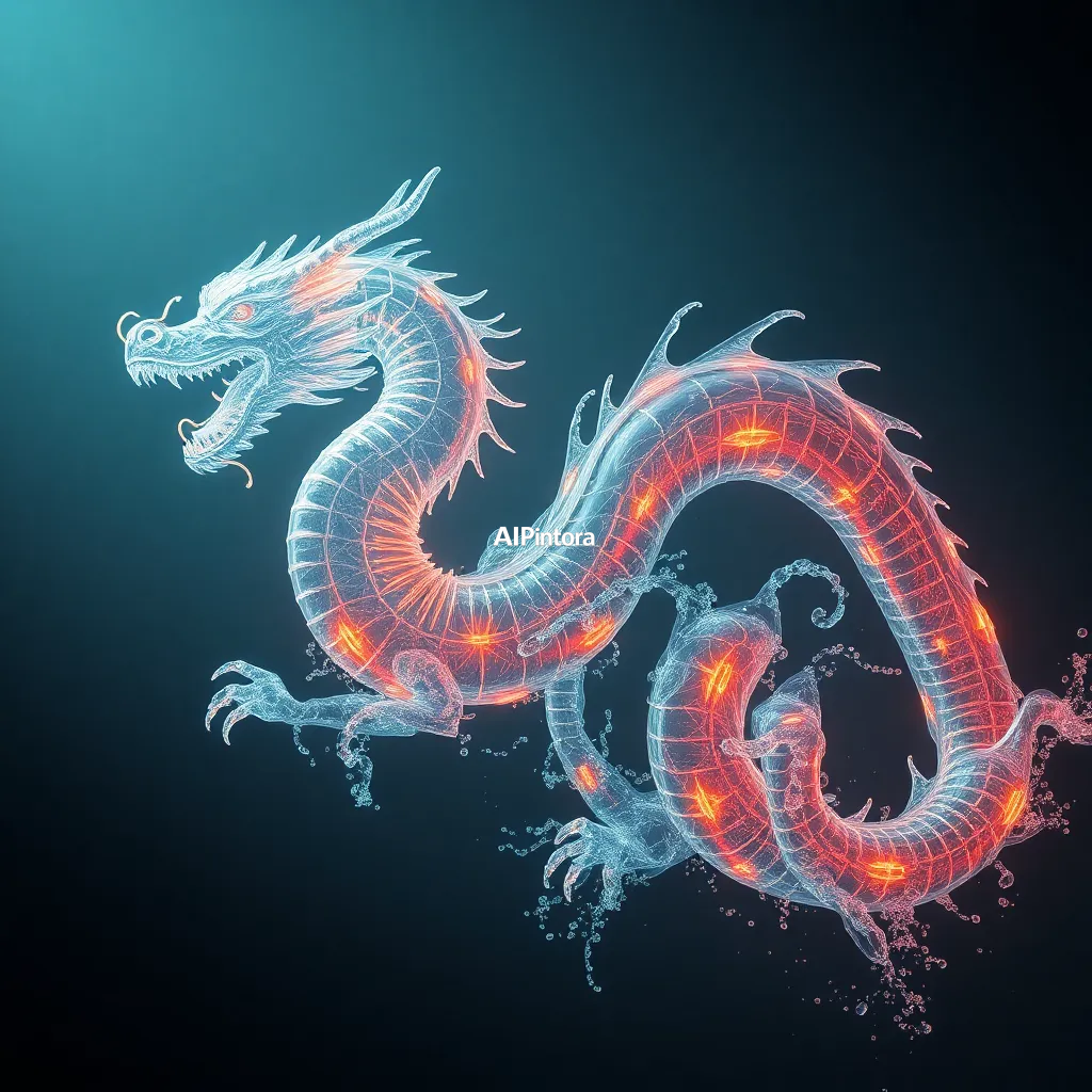 premium streetwear concept artwork of a giant transparent dragon made from flowing water and light,
    luxury urban fashion aesthetic, bold centered composition, hypebeast culture mood,
    neon accents, chrome details, graffiti splash elements, dramatic shadows,
    high contrast color palette, oversized apparel graphic energy,
    premium Gen Z street culture style, masterpiece, best quality, ultra detailed, sharp focus, cinematic lighting, volumetric lighting, depth of field, global illumination, professional color grading, hyper detailed textures, clean composition, premium visual quality, award winning artwork, 8k