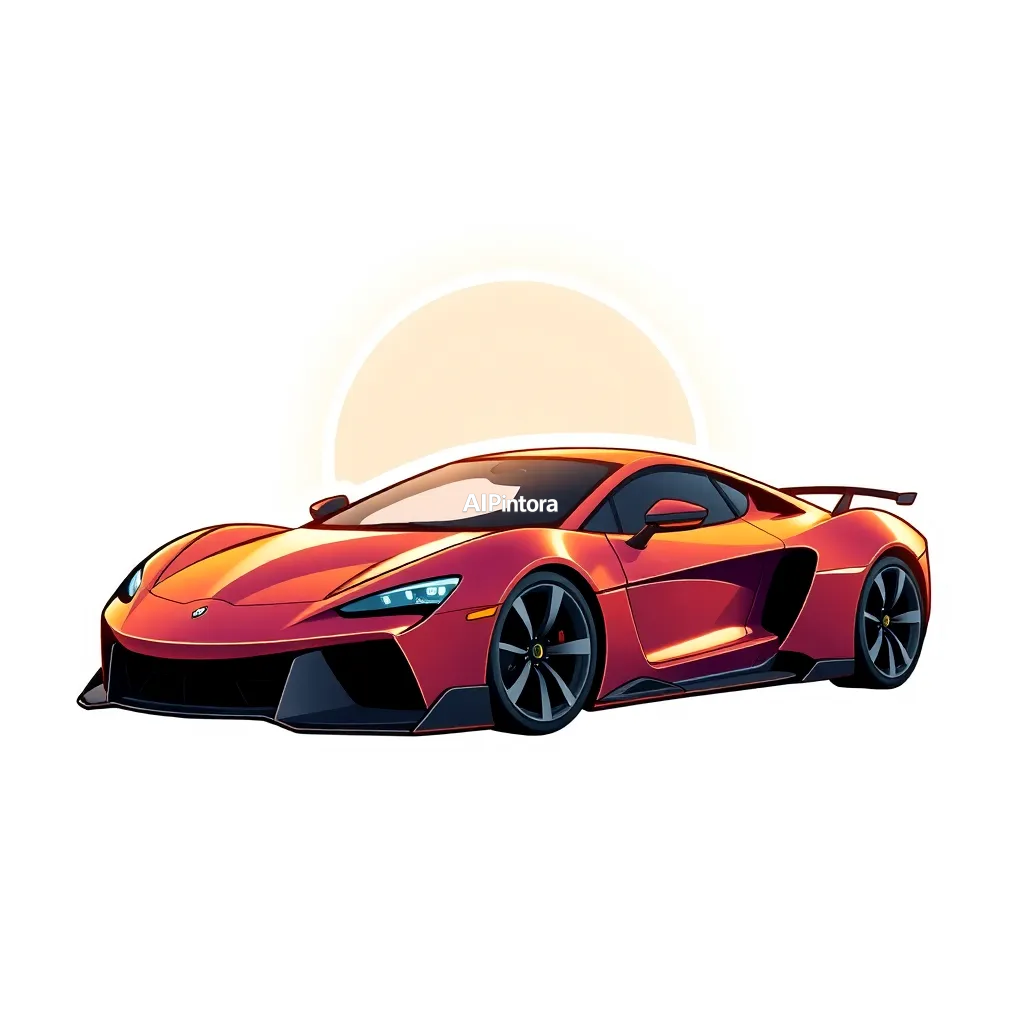 premium die-cut vinyl sticker illustration of a luxury supercar powered by a miniature artificial sun,
    centered isolated artwork, thick bold white outline, glossy sticker finish,
    clean vector cartoon style, cute collectible design, etsy bestseller sticker style,
    vibrant colors, simple readable silhouette, smooth shapes,
    printable sticker pack quality, plain clean background,
    no mockup, no product photo, no background scene, no complex environment, masterpiece, best quality, ultra detailed, sharp focus, cinematic lighting, volumetric lighting, depth of field, global illumination, professional color grading, hyper detailed textures, clean composition, premium visual quality, award winning artwork, 8k