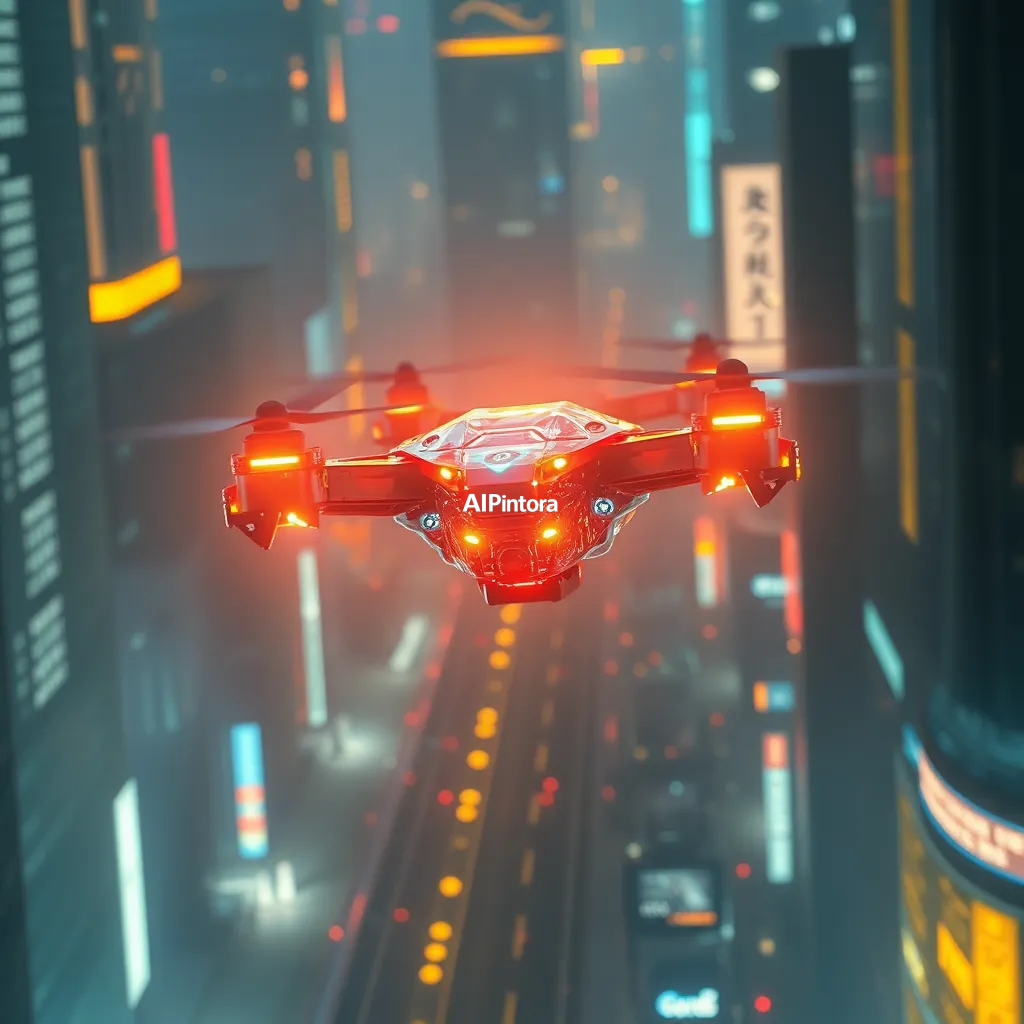 cinematic ultra detailed wallpaper of a crystal drone delivering glowing packages across a cyber city,
    immersive environment, epic wide composition, strong depth, atmospheric perspective,
    dramatic cinematic lighting, volumetric fog, particles, realistic shadows,
    vibrant professional color grading, beautiful background scene,
    desktop and mobile wallpaper quality, wallpaper engine style,
    no text, no watermark, no logo, masterpiece, best quality, ultra detailed, sharp focus, cinematic lighting, volumetric lighting, depth of field, global illumination, professional color grading, hyper detailed textures, clean composition, premium visual quality, award winning artwork, 8k