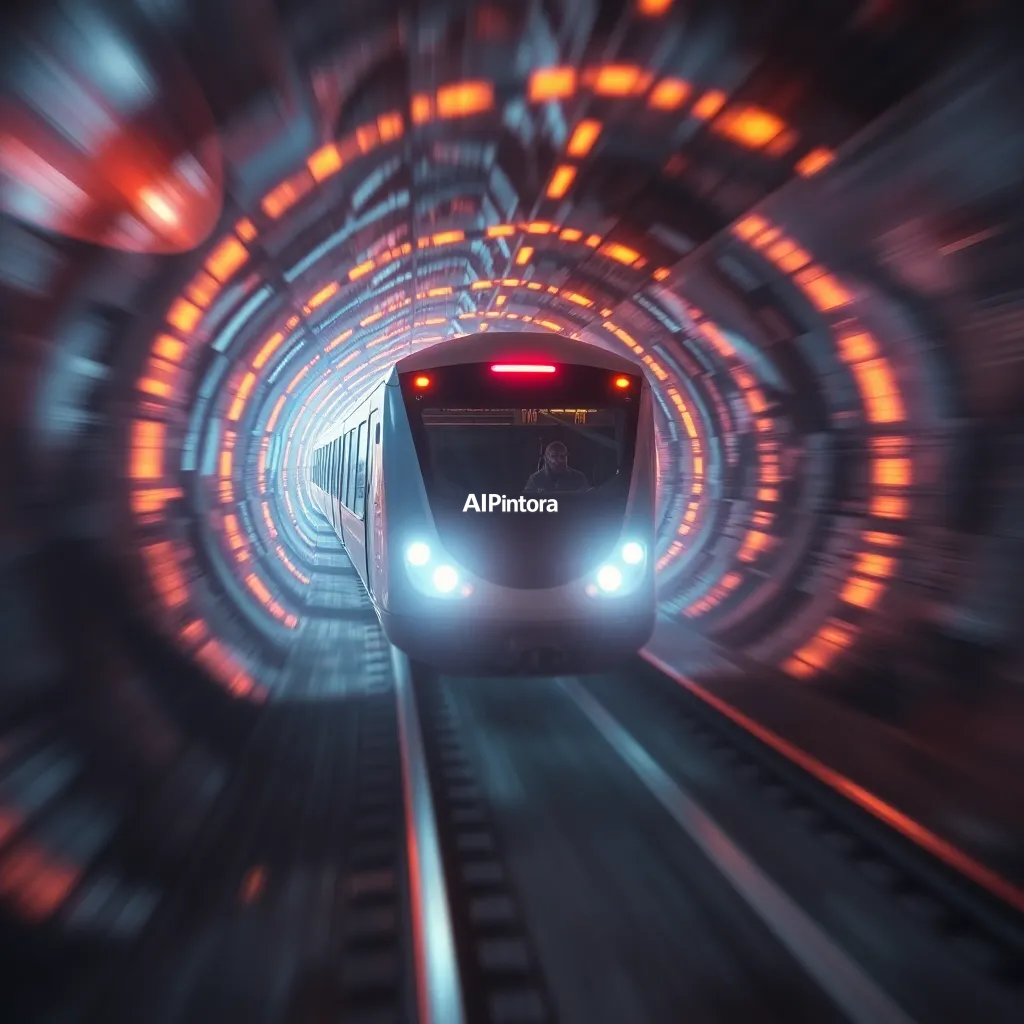 masterpiece surreal concept artwork of a futuristic train traveling through glowing energy tunnels,
    eye catching visual idea, creative object fusion, impossible design concept,
    cinematic storytelling, strong focal subject, beautiful environment,
    dramatic lighting, rich atmosphere, premium digital painting,
    viral social media artwork, highly clickable composition, masterpiece, best quality, ultra detailed, sharp focus, cinematic lighting, volumetric lighting, depth of field, global illumination, professional color grading, hyper detailed textures, clean composition, premium visual quality, award winning artwork, 8k