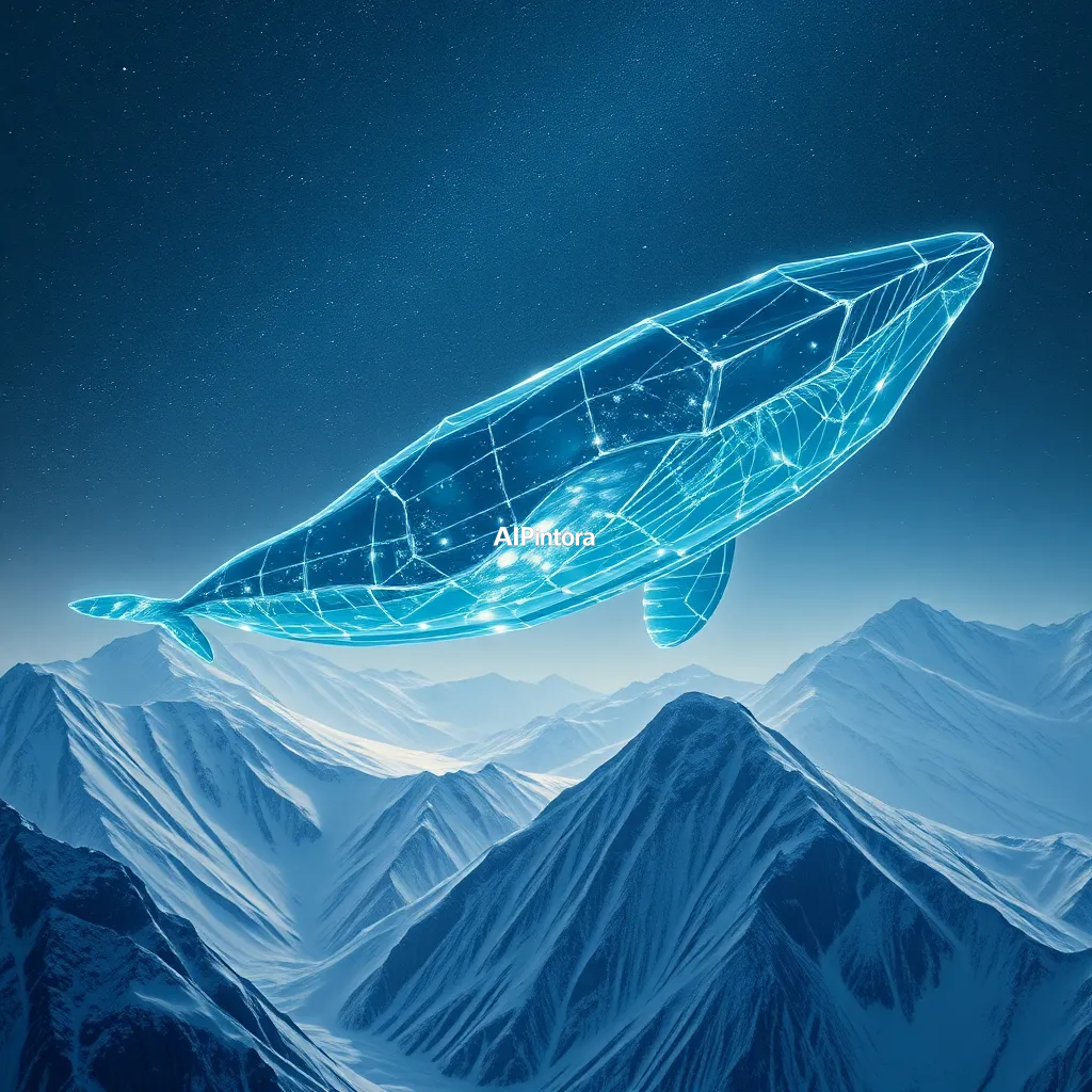 cinematic ultra detailed wallpaper of a giant crystal whale swimming through the night sky above snow covered mountains, stars reflected on its transparent body, dreamlike atmosphere, cinematic fantasy artwork,
    immersive environment, epic wide composition, strong depth, atmospheric perspective,
    dramatic cinematic lighting, volumetric fog, particles, realistic shadows,
    vibrant professional color grading, beautiful background scene,
    desktop and mobile wallpaper quality, wallpaper engine style,
    no text, no watermark, no logo, masterpiece, best quality, ultra detailed, sharp focus, cinematic lighting, volumetric lighting, depth of field, global illumination, professional color grading, hyper detailed textures, clean composition, premium visual quality, award winning artwork, 8k