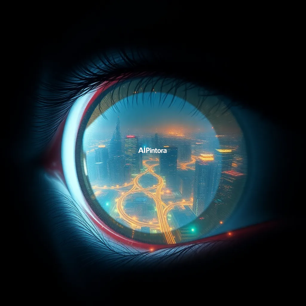 cinematic ultra detailed wallpaper of a giant human eye containing an entire futuristic metropolis, glowing roads visible within the iris, surreal concept art, cinematic lighting,
    immersive environment, epic wide composition, strong depth, atmospheric perspective,
    dramatic cinematic lighting, volumetric fog, particles, realistic shadows,
    vibrant professional color grading, beautiful background scene,
    desktop and mobile wallpaper quality, wallpaper engine style,
    no text, no watermark, no logo, masterpiece, best quality, ultra detailed, sharp focus, cinematic lighting, volumetric lighting, depth of field, global illumination, professional color grading, hyper detailed textures, clean composition, premium visual quality, award winning artwork, 8k