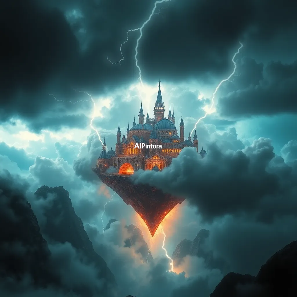 cinematic ultra detailed wallpaper of a floating city hidden inside a thundercloud, powered by lightning and energy crystals, dramatic fantasy artwork,
    immersive environment, epic wide composition, strong depth, atmospheric perspective,
    dramatic cinematic lighting, volumetric fog, particles, realistic shadows,
    vibrant professional color grading, beautiful background scene,
    desktop and mobile wallpaper quality, wallpaper engine style,
    no text, no watermark, no logo, masterpiece, best quality, ultra detailed, sharp focus, cinematic lighting, volumetric lighting, depth of field, global illumination, professional color grading, hyper detailed textures, clean composition, premium visual quality, award winning artwork, 8k