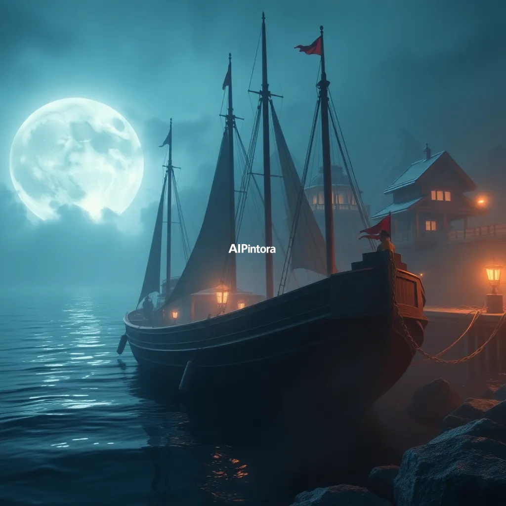 cinematic ultra detailed wallpaper of a fantastical moonlit harbor concept #24, ultra detailed cinematic composition, unique visual storytelling, premium concept art, dramatic lighting, masterpiece quality,
    immersive environment, epic wide composition, strong depth, atmospheric perspective,
    dramatic cinematic lighting, volumetric fog, particles, realistic shadows,
    vibrant professional color grading, beautiful background scene,
    desktop and mobile wallpaper quality, wallpaper engine style,
    no text, no watermark, no logo, masterpiece, best quality, ultra detailed, sharp focus, cinematic lighting, volumetric lighting, depth of field, global illumination, professional color grading, hyper detailed textures, clean composition, premium visual quality, award winning artwork, 8k