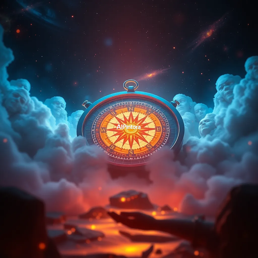 cinematic ultra detailed wallpaper of a cosmic destiny compass concept #37, ultra detailed cinematic composition, unique visual storytelling, premium concept art, dramatic lighting, masterpiece quality,
    immersive environment, epic wide composition, strong depth, atmospheric perspective,
    dramatic cinematic lighting, volumetric fog, particles, realistic shadows,
    vibrant professional color grading, beautiful background scene,
    desktop and mobile wallpaper quality, wallpaper engine style,
    no text, no watermark, no logo, masterpiece, best quality, ultra detailed, sharp focus, cinematic lighting, volumetric lighting, depth of field, global illumination, professional color grading, hyper detailed textures, clean composition, premium visual quality, award winning artwork, 8k