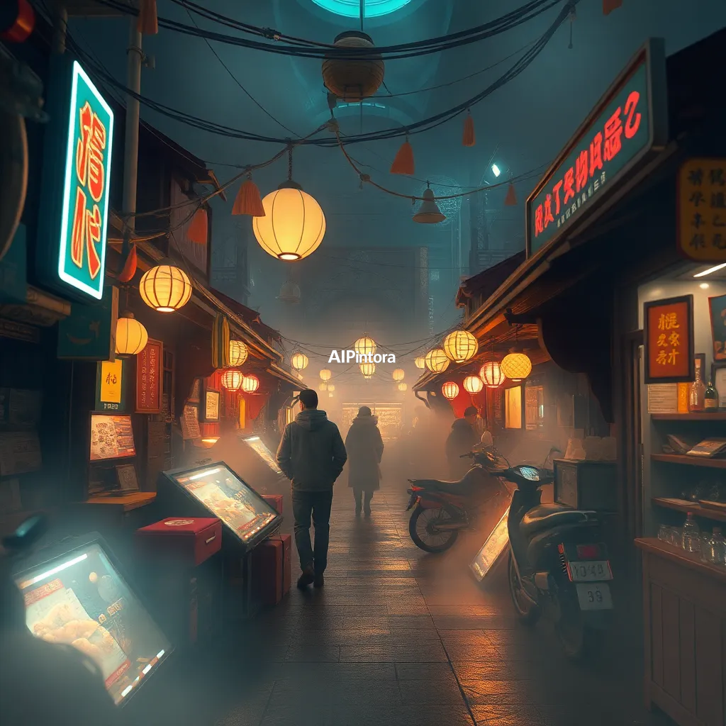 cinematic ultra detailed wallpaper of a whimsical future marketplace concept #168, ultra detailed cinematic composition, unique visual storytelling, premium concept art, dramatic lighting, masterpiece quality,
    immersive environment, epic wide composition, strong depth, atmospheric perspective,
    dramatic cinematic lighting, volumetric fog, particles, realistic shadows,
    vibrant professional color grading, beautiful background scene,
    desktop and mobile wallpaper quality, wallpaper engine style,
    no text, no watermark, no logo, masterpiece, best quality, ultra detailed, sharp focus, cinematic lighting, volumetric lighting, depth of field, global illumination, professional color grading, hyper detailed textures, clean composition, premium visual quality, award winning artwork, 8k